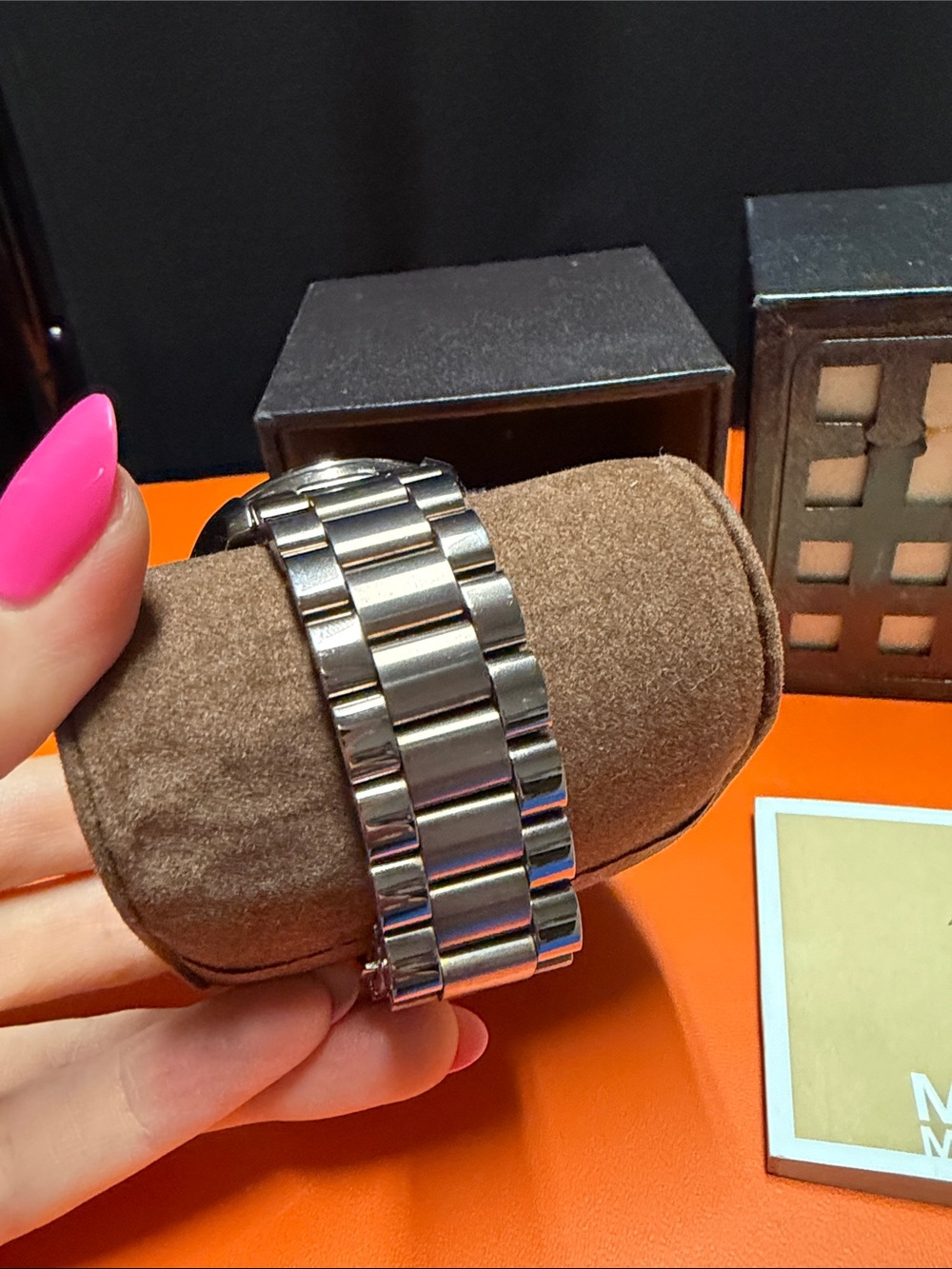 Michael Kors Rose Gold-Tone Chronograph Bracelet Watch - Picture 4 of 8